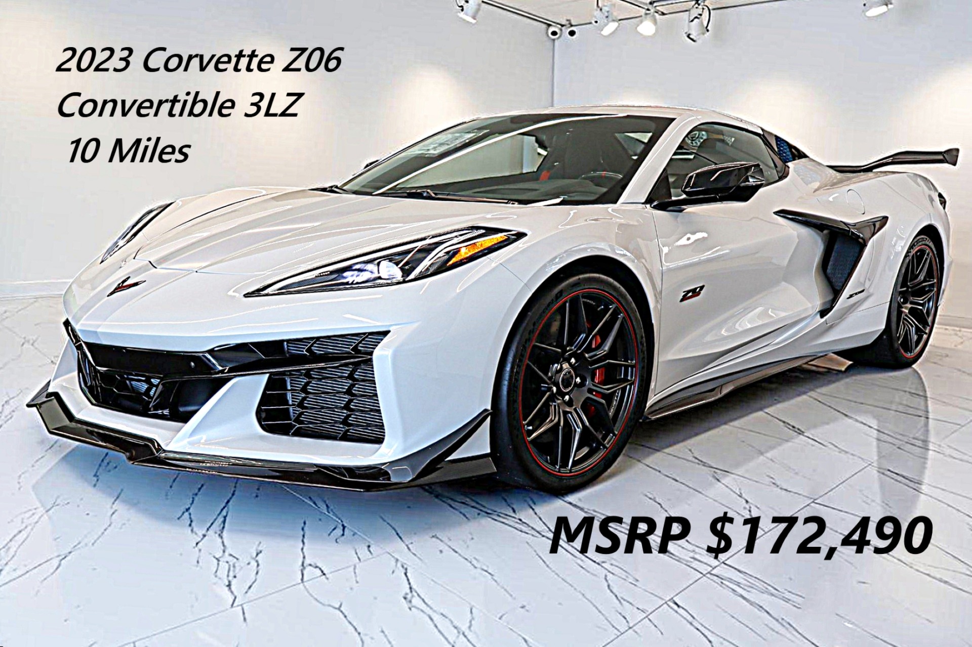 Used 2023 Chevrolet Corvette Z06 Convertible 3LZ 70th Anniversary for sale $155,000 at F.C. Kerbeck Aston Martin in Palmyra NJ 08065 2